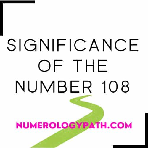 Significance of the Number 108