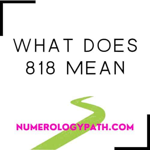 What Does 818 Mean?